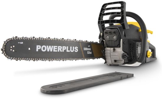 Powerplus Benzine Kettingzaag POWXG10247 - Benzine snoeizaag van 51,7 cc, 500 cm zaagblad en brandstoftank van0.55 L, tuingereedschap van Powerplus