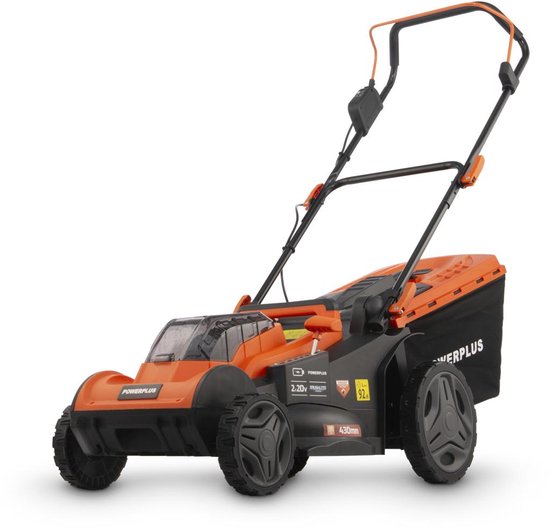 Powerplus Dual Power accu grasmaaier POWDPG75611 - 40 V, 430 mm Ø grasmachine, met grasopvangsysteem en achteruitworp van Merkloos	