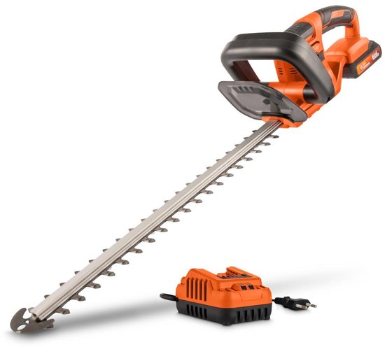 Powerplus Dual Power Accu-heggenschaar POWDPG75321 - Accu-haagschaar van 20 V, met accu en lader, mes van 515 mm en snijafstand van 15 mm, tuingereedschap van Powerplus