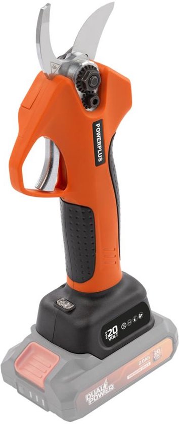 Powerplus Dual Power Accu Snoeischaar POWDPG80510 - 20V borstelloos - 30mm - excl. Batterij en lader van Powerplus