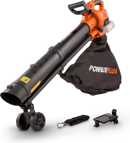 Powerplus Dual Power Draadloze Bladblazer POWDPG75270 - Bladblazer op Batterij van 40 V, 3-in-1: versnipperen, blazen en zuigen, maximale luchtsnelheid van 210 km/u, zonder Batterij en Oplader van Powerplus