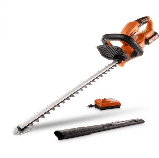 Powerplus Dual Power POWDPG75320 Accu heggenschaar - 20V - 580mm zwaardlengte - 18mm mesafstand - Incl. 1x 20V 2.0Ah accu en lader - Haagschaar voor tuinonderhoud van Powerplus