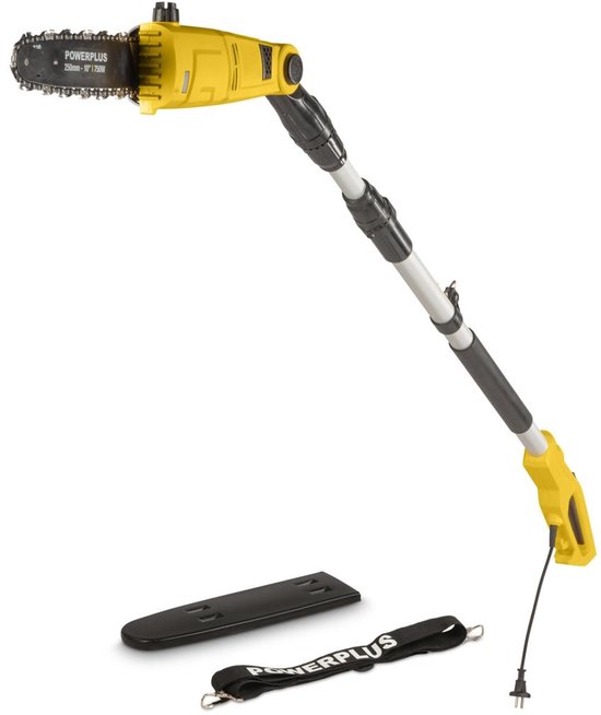 Powerplus - Garden Yellow - POWXG1033 - Geborsteld - Snijbreedte kettingzaag: 250 mm - Telescopische snoeizaag - 750W 250mm - 1 acc. van Powerplus