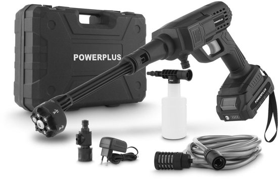 Powerplus - Garden Yellow - POWXG90450 - 20 V - Geborsteld - Hogedrukreiniger - 20V - incl. batterij 20V en lader