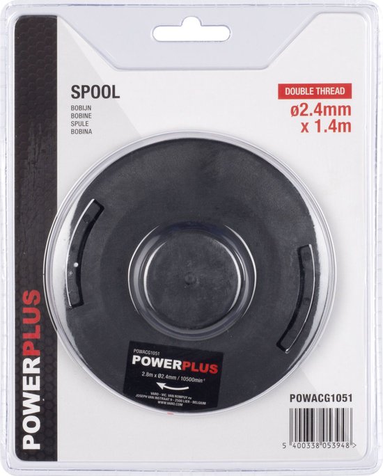 Powerplus POWACG1051 Bobijn - Spoel voor grastimmer en bosmaaier - 60476-60478-xg3012-xg3016-xg3023-xg3025-xg30 van Powerplus