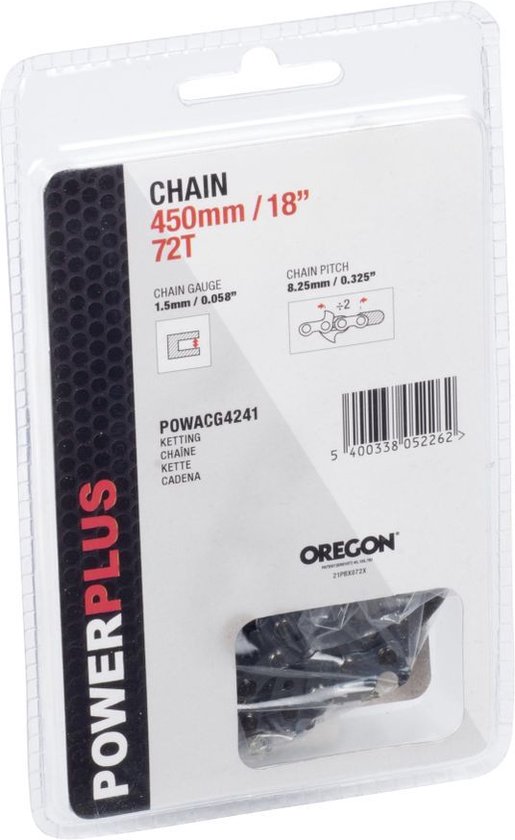 Powerplus POWACG4241 Zaagketting Oregon - 18''(450) 72t ore van Powerplus