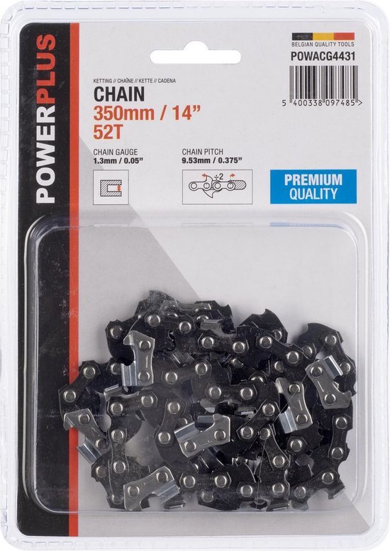 Powerplus - POWACG4431 - Ketting - 14" - 350mm - 52T - Premium van Powerplus
