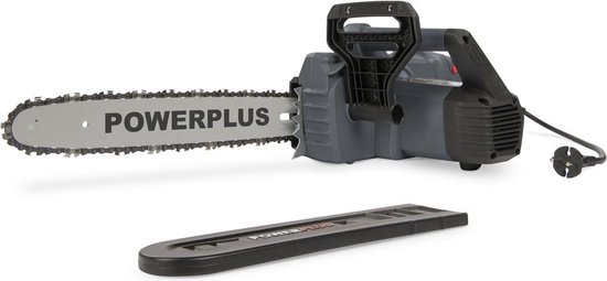 Powerplus POWEG10100 Elektrische kettingzaag - 2000W - Zwaardlengte 350mm - Automatische kettingsmering - Incl. 1x ketting en 1x zwaard van Powerplus