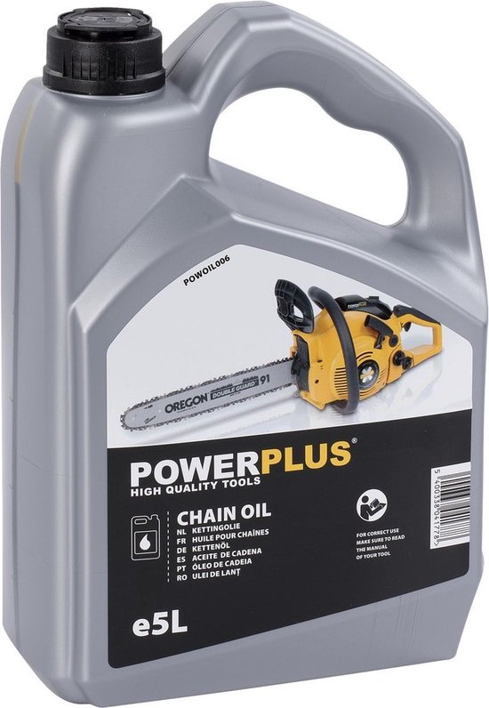 Powerplus POWOIL006 Kettingolie voor kettingzaag- 5l van Powerplus
