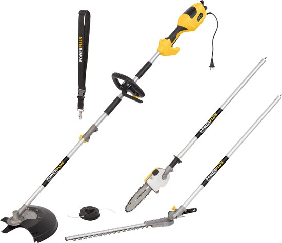 Powerplus POWXG3020 Tuin Multitool - 1000 W - Haagschaar, Kettingzaag, Bosmaaier & Grastrimmer van Powerplus