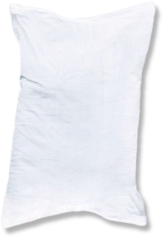 PP geweven zak zandzak 30cm x 60cm m. Bindeband van Merkloos	