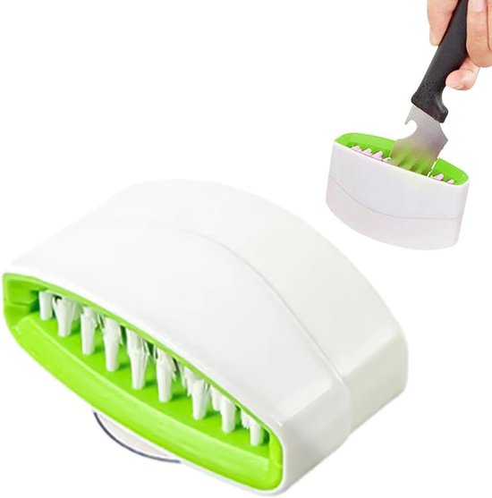 PP nylon, 11 x 6 x 4 cm, reinigingsspons voor messen en lepels, keukenreinigingsaccessoires, voor lepels, eetstokjes, restaurant en dagelijks