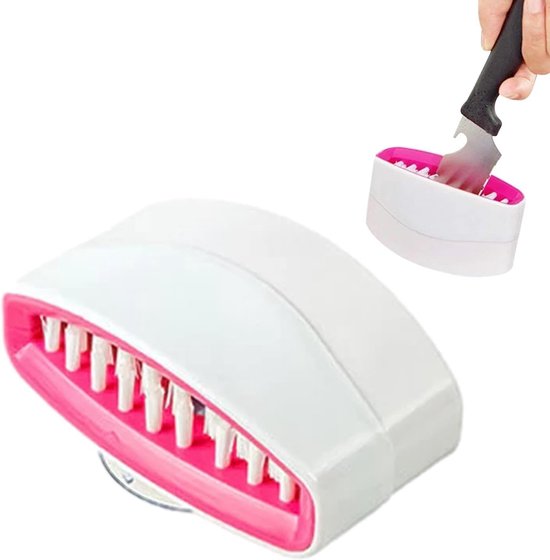 PP nylon, 11 x 6 x 4 cm, reinigingsspons voor messen en lepels, keukenreinigingsaccessoires, voor lepels, eetstokjes, restaurant, thuis en dagelijks