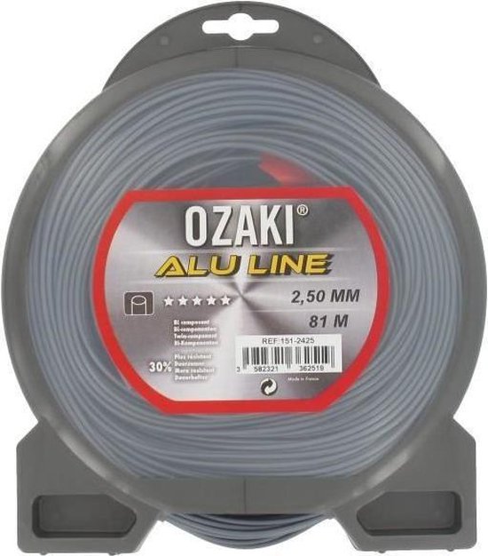 PRAKTISCHE TUIN Nylon OZAKI nylon lijn voor bosmaaier - Ø 2,5 mm - L 81 m van Ozaki