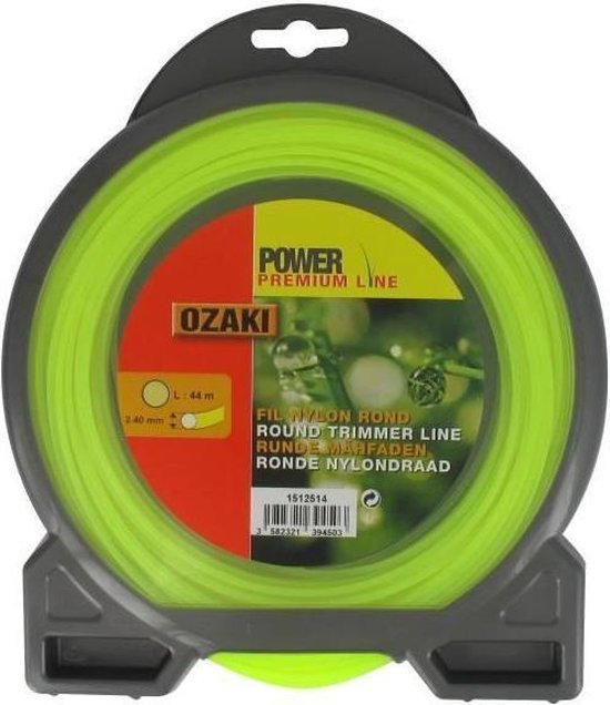 PRAKTISCHE TUIN OZAKI premium ronde nylon lijn voor bosmaaier - � 2,4 mm - L 44 m van PRAKTISCHE TUIN