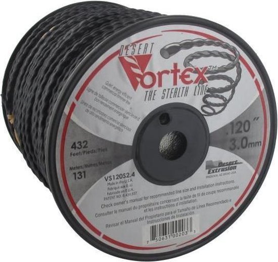 PRAKTISCHE TUIN Rol VORTEX copolymeer nylon draad voor bosmaaier - � 3 mm - L 131 m van PRAKTISCHE TUIN