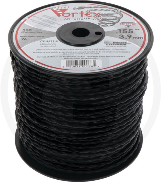 PRAKTISCHE TUIN VORTEX copolymeer nylon draad voor bosmaaier - � 3 mm - L 21 m van PRAKTISCHE TUIN