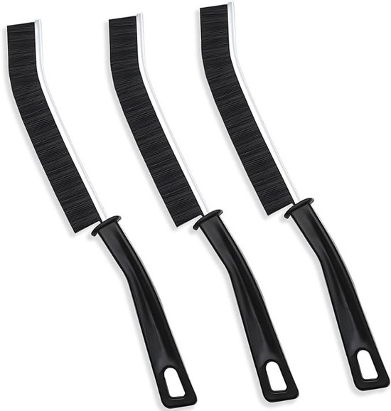 Premium hoekreinigingsborstel met harde nylon haren voor dieptereiniging van voegen en spleten van Merkloos	