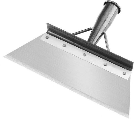 Premium Multifunctionele Tuinschep - 25 cm - Roestvrijstalen Reinigingsschep - Onkruidverwijderaar voor Tuin & Boerderij - Sneeuwschep & Mosschraper van Merkloos	