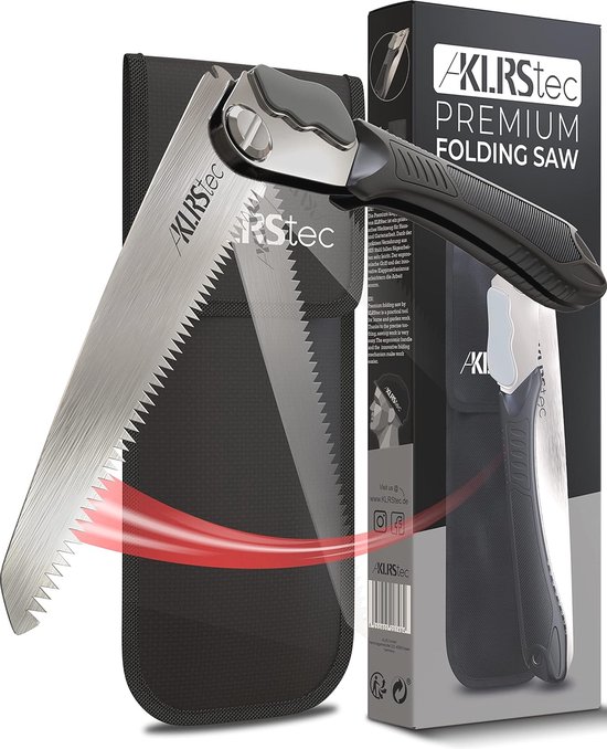 Premium Vouwzaag - Robuuste Takkenzaag met Veiligheidsslot van Roestvrij Koolstofstaal van Merkloos	