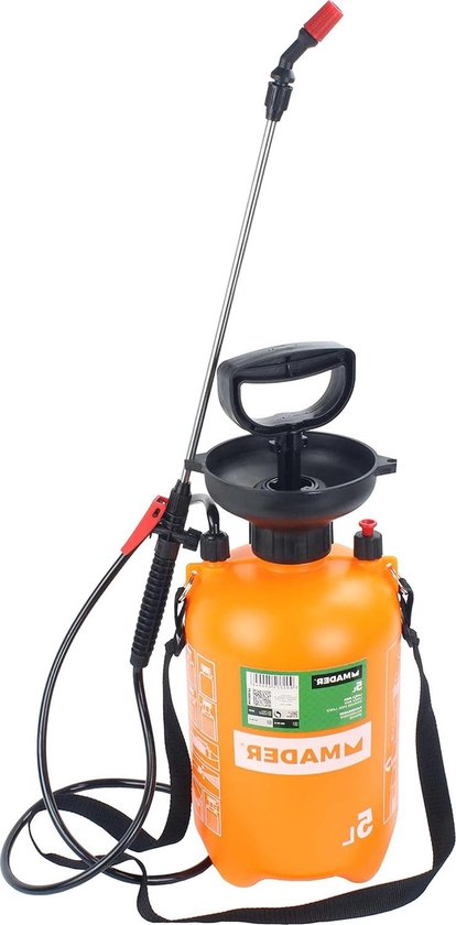 Pressure Sprayer 5L with Stainless Steel - High Quality Garden Sprayer van Merkloos	