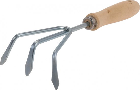 Pro Garden Drietand 28,5 X 10 Cm Staal Zwart van Merkloos	