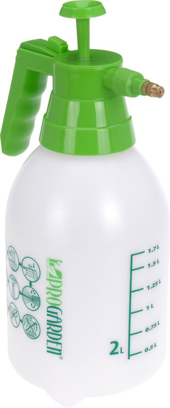 Pro Garden Plantenspuit - 2 liter - drukspuit met handpomp - waterverstuiver van Merkloos	