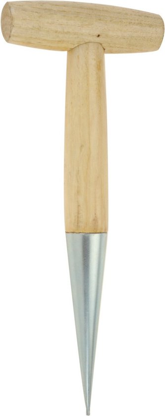 Pro Garden Pootijzer - 28 x 11 cm - zaaien - pootstok van Merkloos	