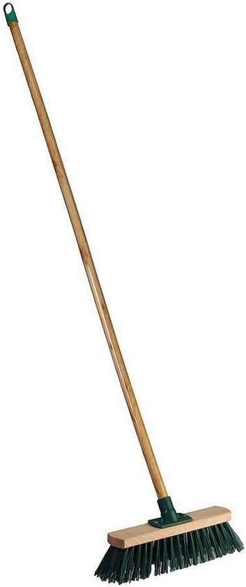 Pro Garden - Straatbezem - 30 x 120 cm - Met Steel van Pro Garden