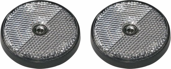 Pro Plus Reflector - set 2x - wit - schroefbevestiging - 60mm - rond van Pro