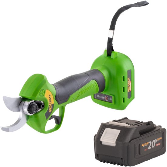 Procraft ES28Li bb accu takkenschaar tuinschaar 20 V 25 mm + 1x accu 4,0 Ah - zonder oplader van Merkloos	