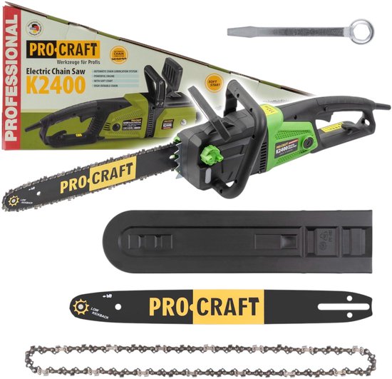 Procraft K2400 kettingzaag 2000 watt 405 mm zaaglengte