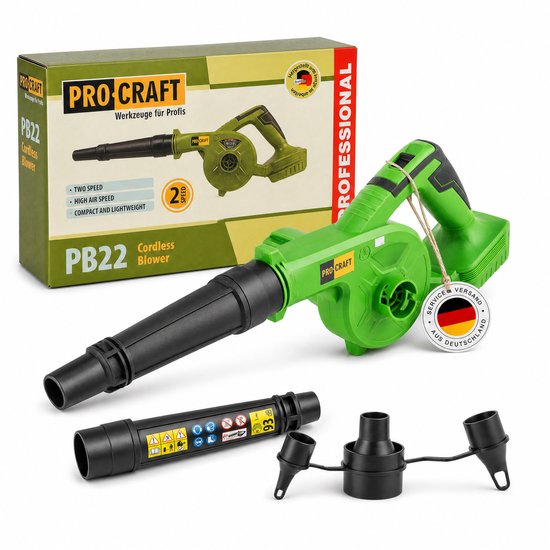 Procraft PB22bb accu-bladblazer 20 V Solo - zonder accu, zonder oplader van Procraft
