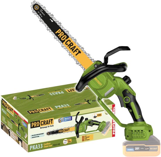 Procraft PKA33-BB accukettingzaag 20 V 304 mm borstelloos solo - zonder accu, zonder oplader van Merkloos	