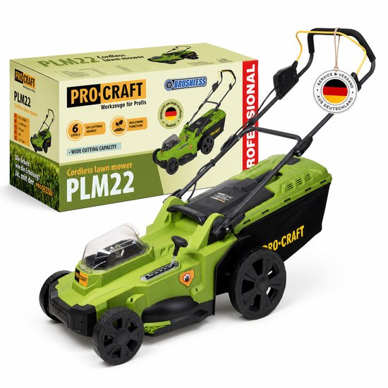 Procraft PLM22bb accu-grasmaaier 40 V ( 2x 20 V ) 430 mm borstelloos solo - zonder accu, zonder oplader