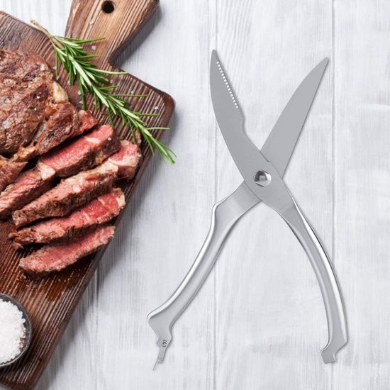Professional Stainless Steel Poultry Scissors Kitchen Scissors Chicken Bone Cut Scissors for Each Meat Fish Seafood Barbecue (Paper Box Package) van Fiskars