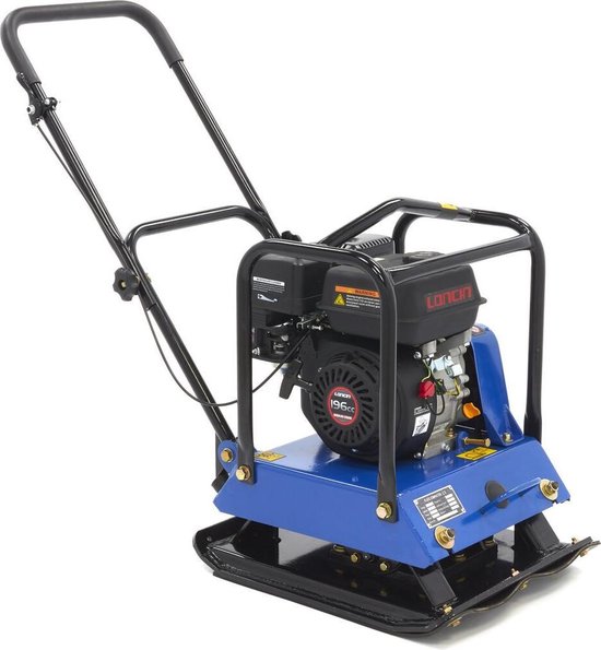 Professionele 6,5 PK Trilplaat Inclusief Wielenset en Bestrating Beschermplaat 15000N van Pro