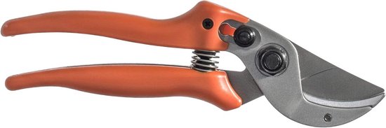 Professionele aambeeldschaar met gebogen bypass lemmet en anti-aanbaklaag - compact en sterk - ideaal voor hard hout zoals grenen, linde, sparrenhout en lariks van Pro