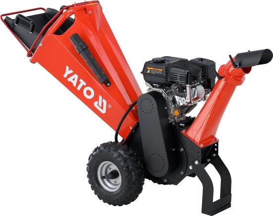 Professionele Benzine Hakselaar 4.8 kW (6.5 PK) – Loncin G200F Engine – Voor Takken tot Ø 100 mm – Met Luchtbanden