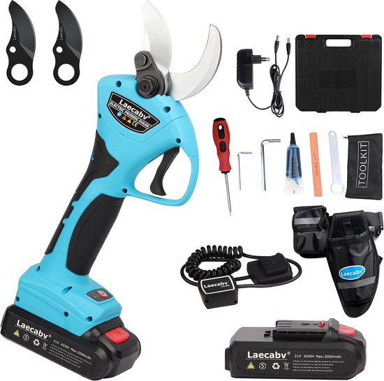 Professionele Elektrische Snoeischaar met Accu - Ideaal voor Tuinieren en Snoeien van Dikke Takken van FLOWSONIC.