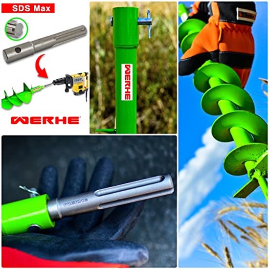 Professionele Grondboor 40 mm met SDS Max Adapter - Perfect voor Tuin en Bouw van Güde