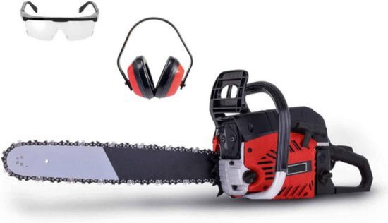 Professionele Kettingzaag – Benzine - Mcculloch – Automatisch Smeersysteem – 22 M/S Snijsnelheid – 2313W – Rood
