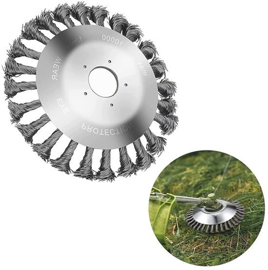 Professionele onkruidborstel - 15,2 cm - Voor grastrimmers - Effectieve onkruidverwijdering