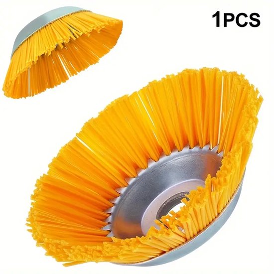 Professionele Onkruidborstel voor Bosmaaier - 20,3 cm Nylon Borstelkop - Geschikt voor Gras, Onkruid en Voegen - 25 mm Asgat - Efficiënt en Duurzaam - Voor Tuin, Tegels, Grind en Opritten van Marfer.