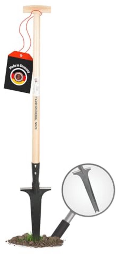 Professionele onkruidsteker met 82 cm essenhouten steel en handgesmeed snijblad van Merkloos	
