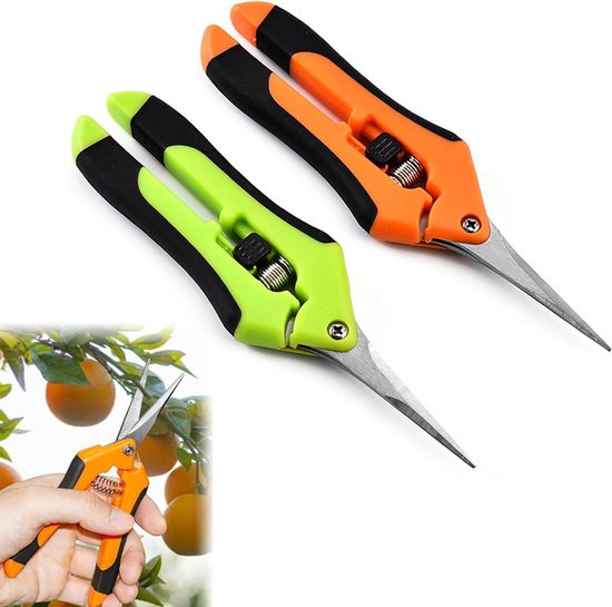 Professionele Plantscharen van roestvrij staal, Set van 2 van Merkloos	