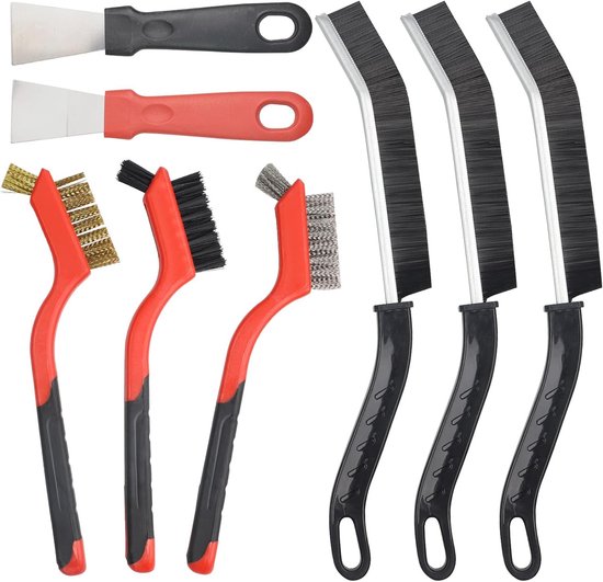 Professionele schoonmaakborstel voor voegen en kieren in badkamer, keuken en toilet - Ideaal voor tegels en moeilijk bereikbare plekken van Merkloos	