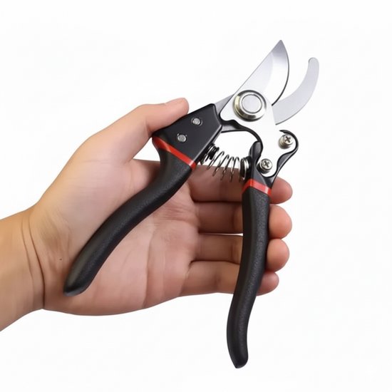 Professionele Snoeischaar met Rolmechanisme – Knipdiameter 26 mm – Ergonomisch 30° Design – SK5 Staal – 20 cm van Merkloos	