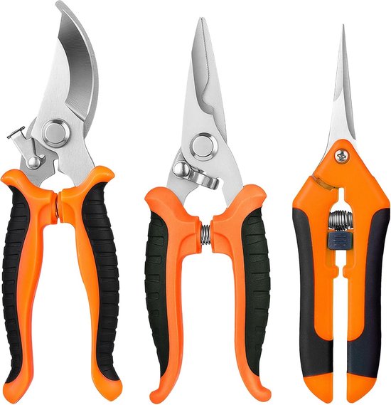 Professionele Snoeiset 3 Delig met Opbergtas voor Planten en Takken van Merkloos	
