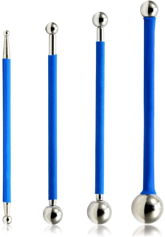 Professionele Tegelvoeg Tool Set - 4 Delige Metaal Ballen voor Snelle Afwerking van Tegels, Voegen en Coatings in Badkamer, Keuken en Balkon